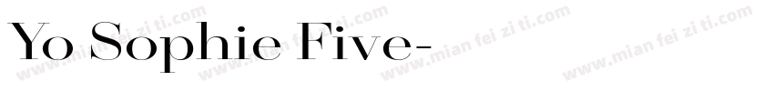 Yo Sophie Five字体转换